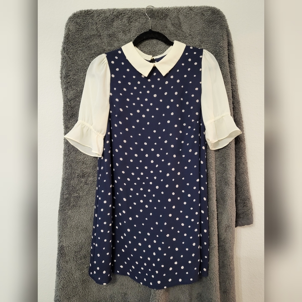 Cute blue polka dot dress